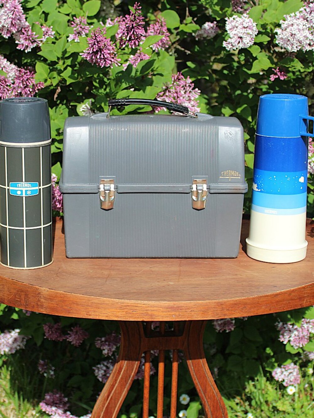 Vintage Thermos Lunchbox Set with 2 Bottles